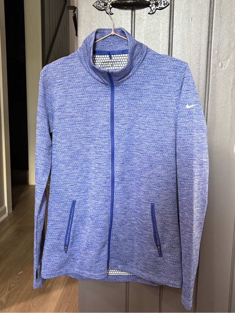 Nike Heathered Purple Full-Zip Training Jacket